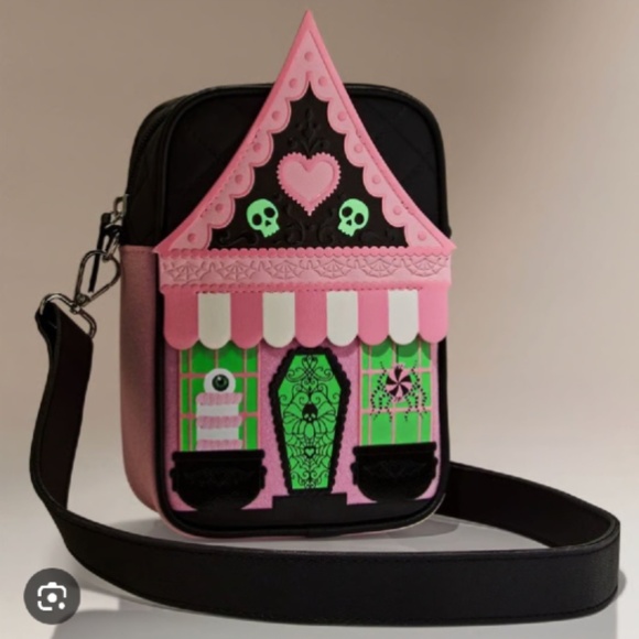 Glow in the Dark! Haunted House Cross Body Bag! - Picture 1 of 1